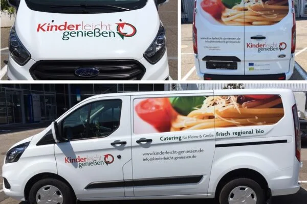fahrzeugbeschriftungkinderleicht Kinderleicht genießen / Gestaltung: Omniprint GmbH