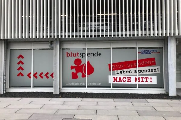 Folienbeschriftung Glasflächen